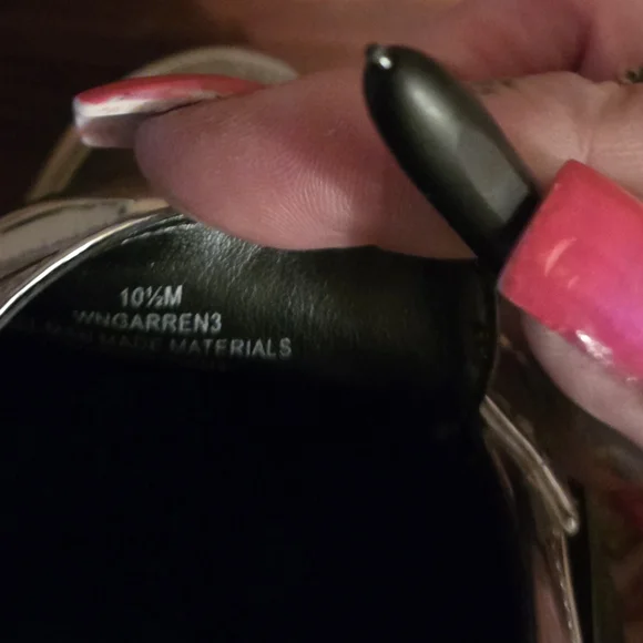 Nine West Shimmering Silver Loafers - Picture 4 of 7